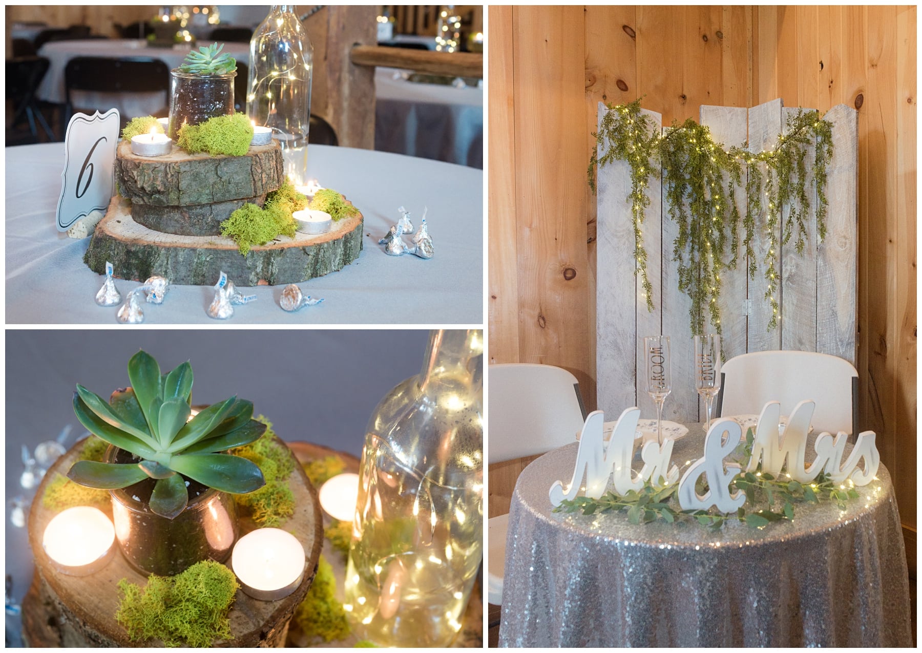 sweetheart table with vines